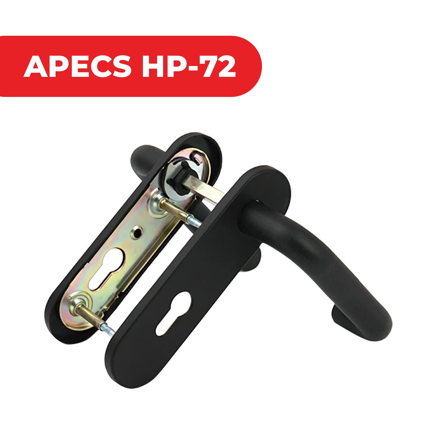 Ручка на планке Apecs HP-72.1303 BL для противопожарных дверей